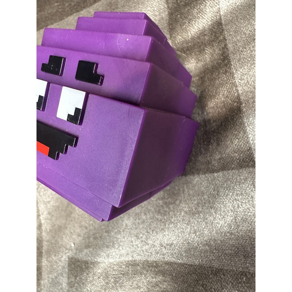 Minecraft Grimace Egg Purple Head Toy McDonalds 2025 Cube Block Adult Happy Meal - Picture 4 of 6